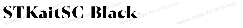 STKaitSC Black字体转换